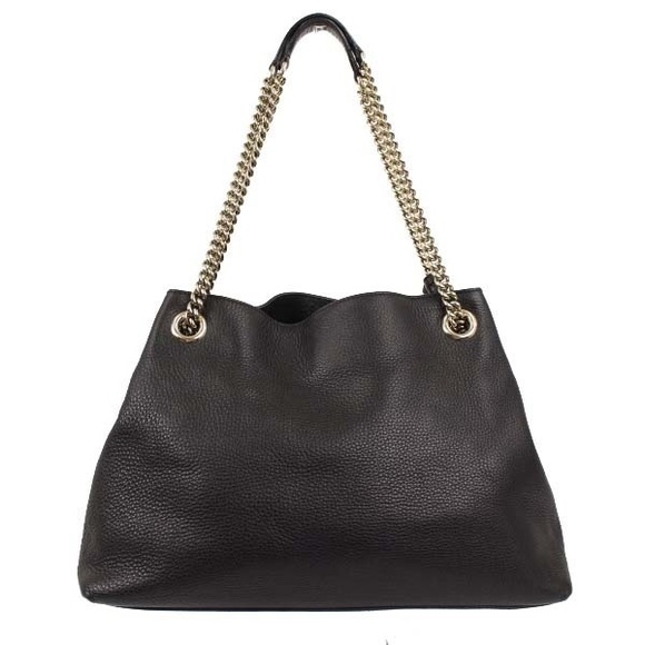 Gucci Chain Shoulder Bag Interlocking G Black - Picture 1 of 7